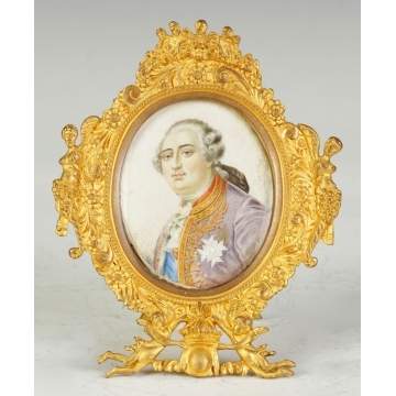 Painting on Ivory of Louis XVI