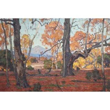 William Wendt (American, 1865-1946) "Patriarchs of the Grove"