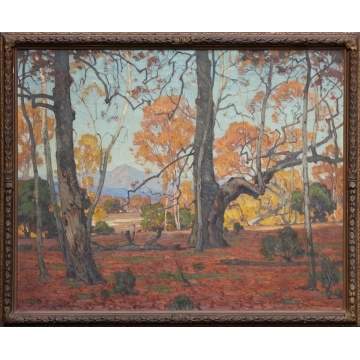 William Wendt (American, 1865-1946) "Patriarchs of the Grove"