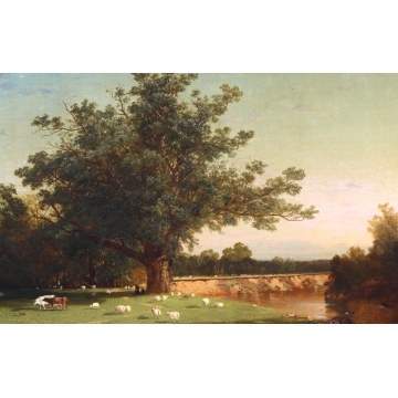 Attr. To John Frederick Kensett (American, 1816-1872) "The Wadsworth Oak"