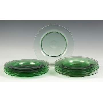 11 Sinclair Green Lunch Plates