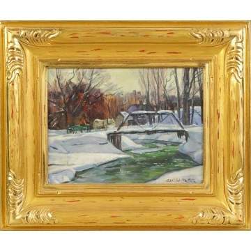 Carl W. Peters (American, 1897-1980) Winter Scene