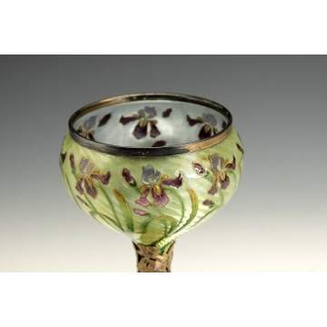 Fine Enamel on Silver Art Nouveau Goblet