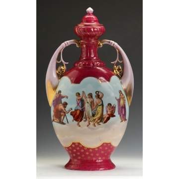 Royal Vienna Handled Vase