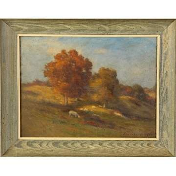 Carleton Wiggins (American, 1848-1932) "Autumn Sketch Lyme"