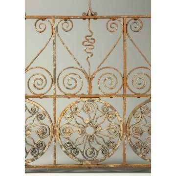 E.B. Green Wrought Iron Architectural Fence Sections