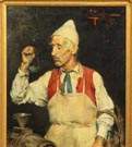 E. Giachi (Italian, 19th cent.) "The Wine Taster"