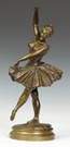 Emile Pinedo (French, 1840-1916) Bronze Ballerina on Revolving Base