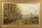 Jonathan Bradley Morse (American, 1834-1898) Landscape with sheep
