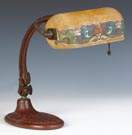 Handel Obverse Painted Arts & Crafts Desk Lamp