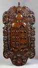 Early Carved Oak Coat of Arms Panel