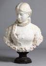 A. Cipriani (Italian) Marble Bust of a woman on Marble Plinth