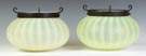 Attr. To Tiffany, Two Opalescent Art Glass Shades