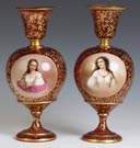 Two Bohemian Vases 