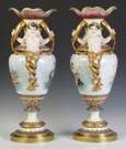 Pair of Monumental Porcelain Vases