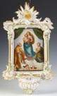 Fine Meissen Hand Painted Plaque w/Porcelain Frame