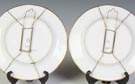 Two Austrian Hand Painted & Enameled Porcelain Plates