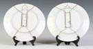 Two Austrian Hand Painted & Enameled Porcelain Plates