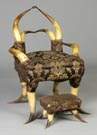 Steer Horn Chair & Foot Stool