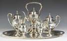 Gorham Sterling Silver 6-Piece Tea Set - Edgewater Pattern