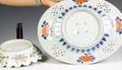 Chinese Porcelain Deep Dish & Imari Platter