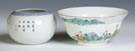 Two Signed Chinese Famille Bowls