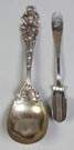 Sterling Silver Reed & Barton Love Disarmed Serving Spoon together w/Revere & Co. Cheese Scoop