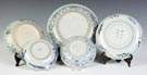 Group of Five Early Ming Blue & White Plates
