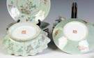 Group of 12 Sgn. Celadon Deep Dishes & 2 Serving Pieces