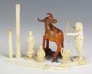Group of Carved Ivory & Carved Horn Water Buffalo