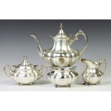 Reed & Barton, Hampton Court, Sterling Silver 4 Piece Tea Set
