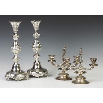 Pair of Candlesticks & Candelabras