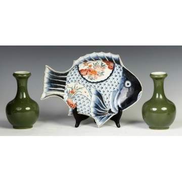Chinese Vases & Imari Tray