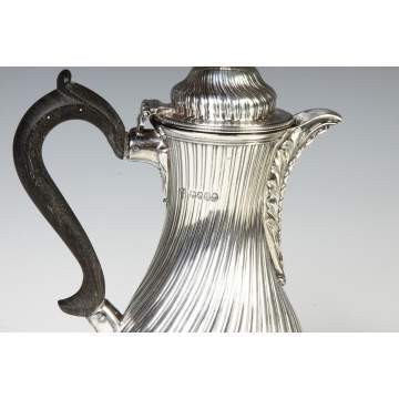 English Sterling Silver Teapot &  Tray 