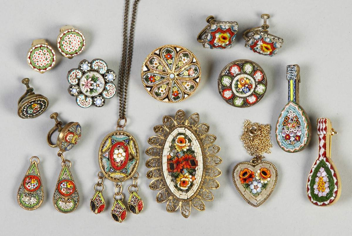 Group of Italian Mosaic Jewelry Cottone Auctions