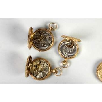 Four 18K Gold Pocket Watches