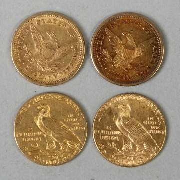 Liberty & Indian Head Gold Pieces