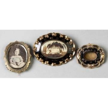 Three Mourning Pins