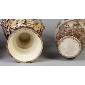 3 Japanese Floor Vases