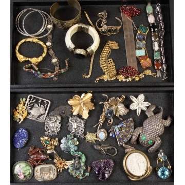 2 Groups Misc. Vintage Costume Jewelry
