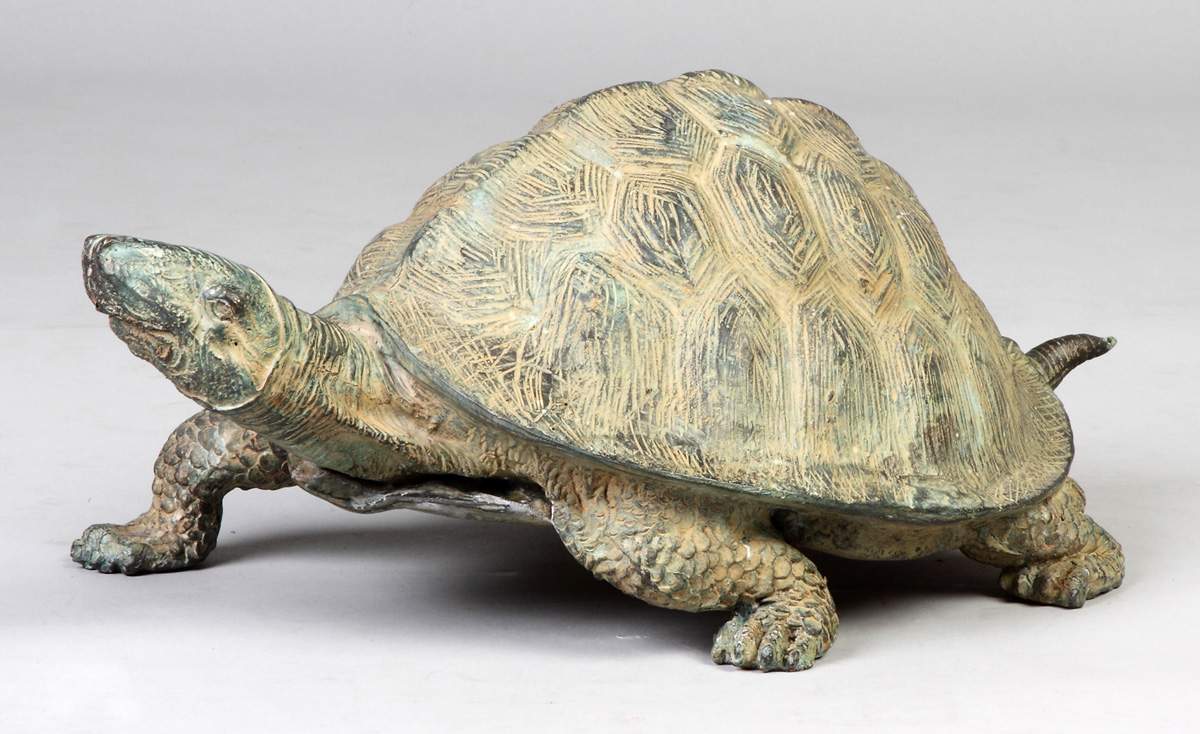 Bronze Patinaed Turtle | Cottone Auctions