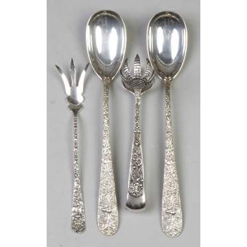 Four Sterling Silver Serving Pieces