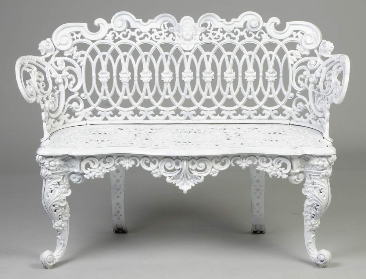 Victorian Style Cast Iron Bench & Arm Chair Cottone Auctions