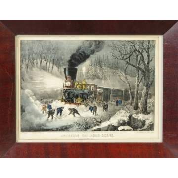 Currier & Ives "American Railroad Scene"