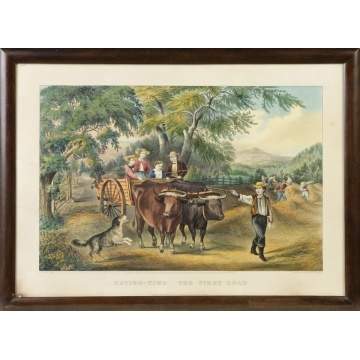 Currier & Ives "Haying Time. The First Load"