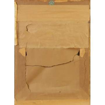 Luigi Olivetti (Italian, 19th/20th cent.) Woman in flower garden