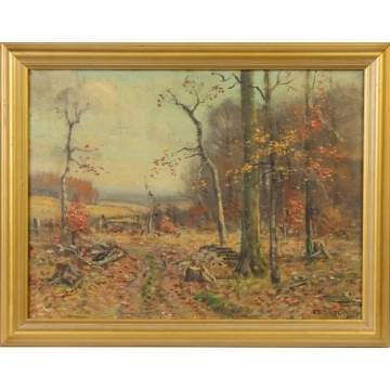 Frank Barney (American, 1862-1954) Autumn landscape