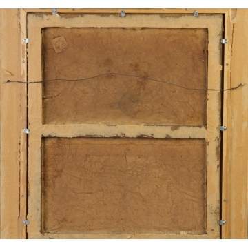 19th cent. Pastel of young lady w/hat