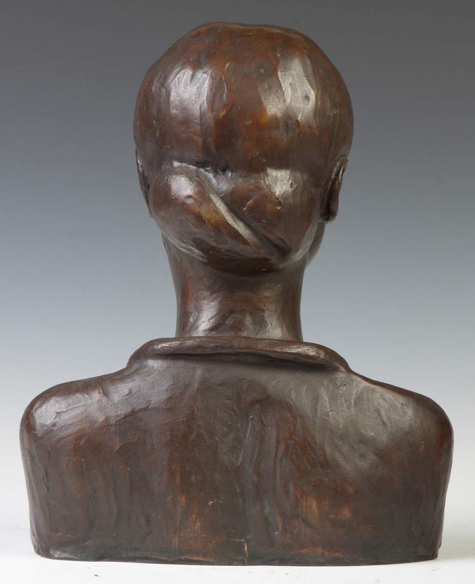 Roman Bronze Works, NY, Bronze Bust Cottone Auctions