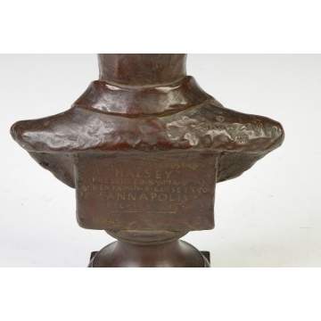 Whuper Williams, Bronze Sculpture "Reduced from bust of Halsey" 